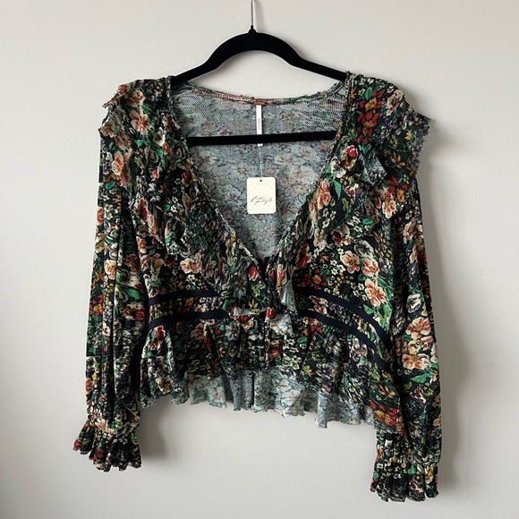 Free People floral loose top - Picture 4 of 4